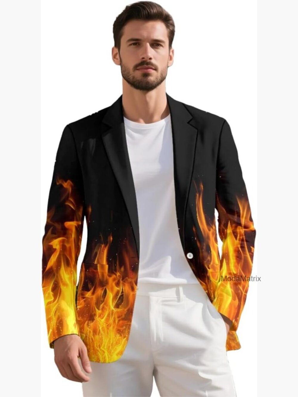 Men's Lightweight Casual Blazer Sport Coat Regular Fit Polyester S-5XL
